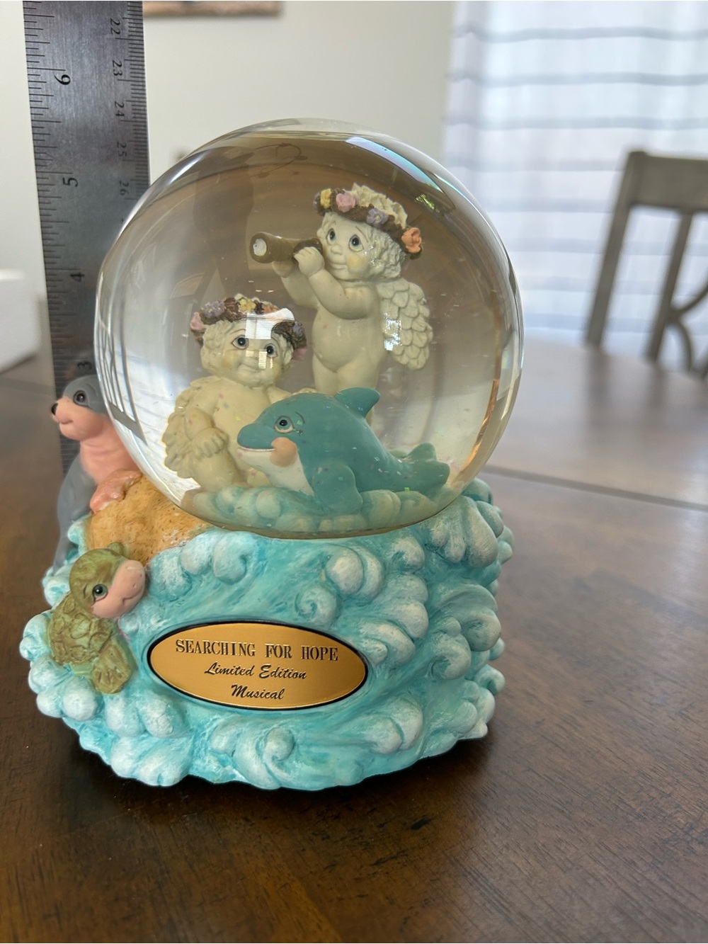 Dreamsicles Limited Edition Musical water globe figurine “Searching for Hope”